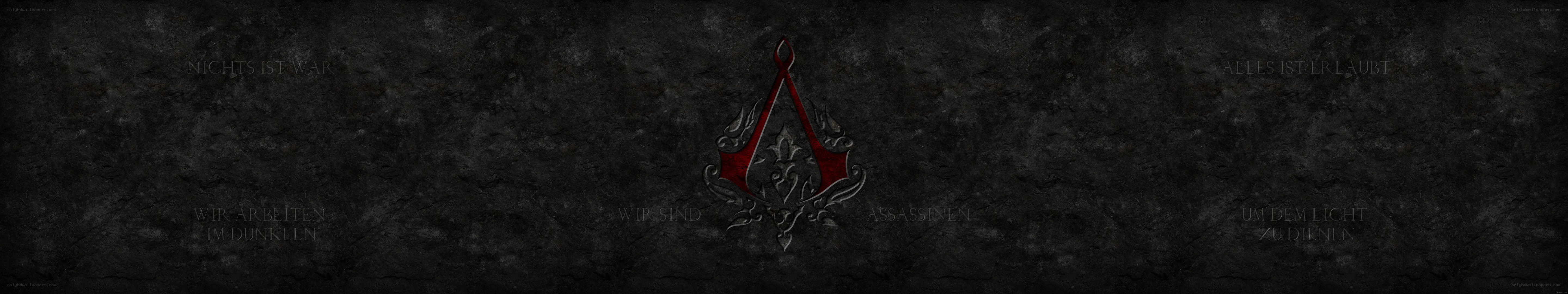 Assassin's Creed logo on dark background