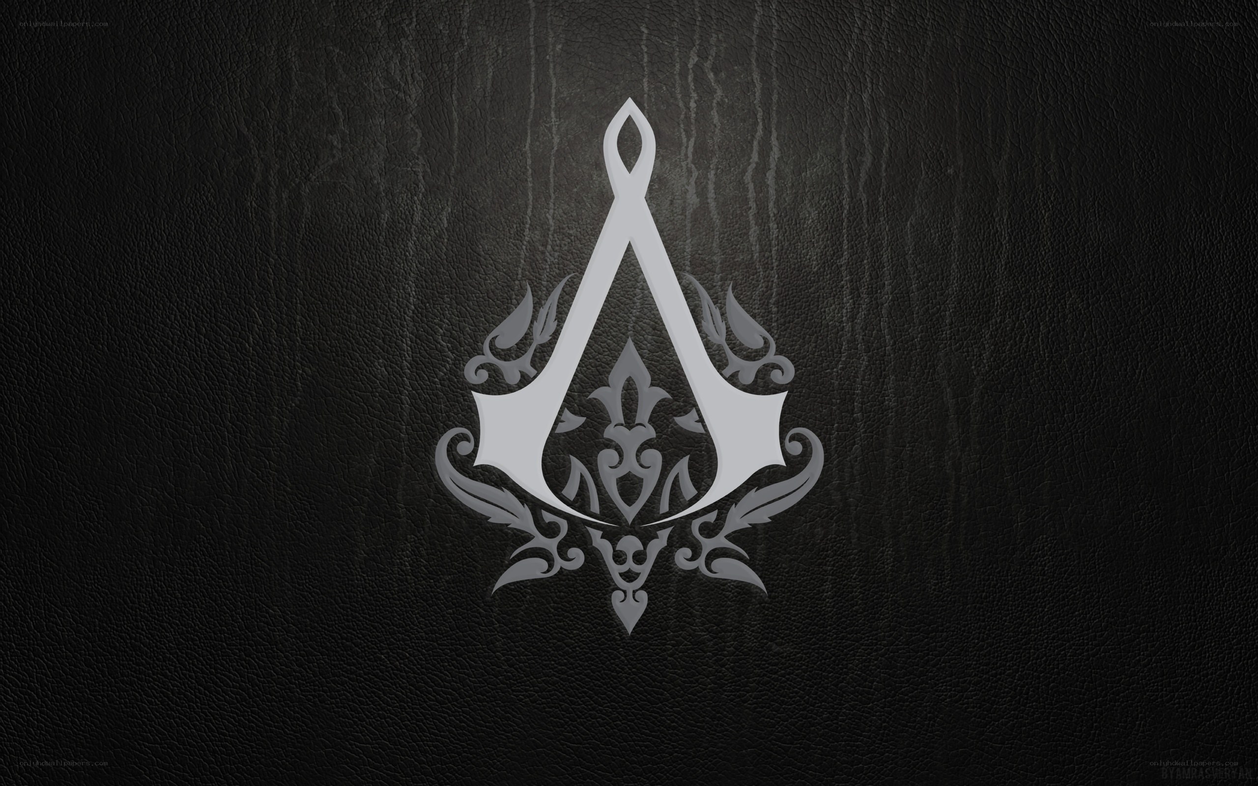 Assassin's Creed logo on leather