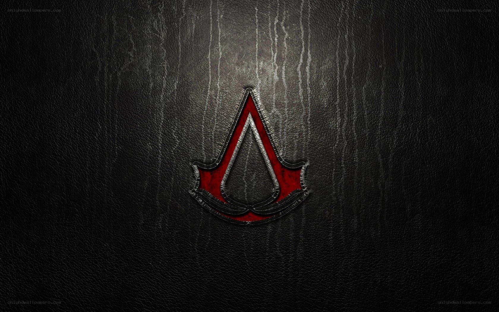 Assassin's Creed logo on leather