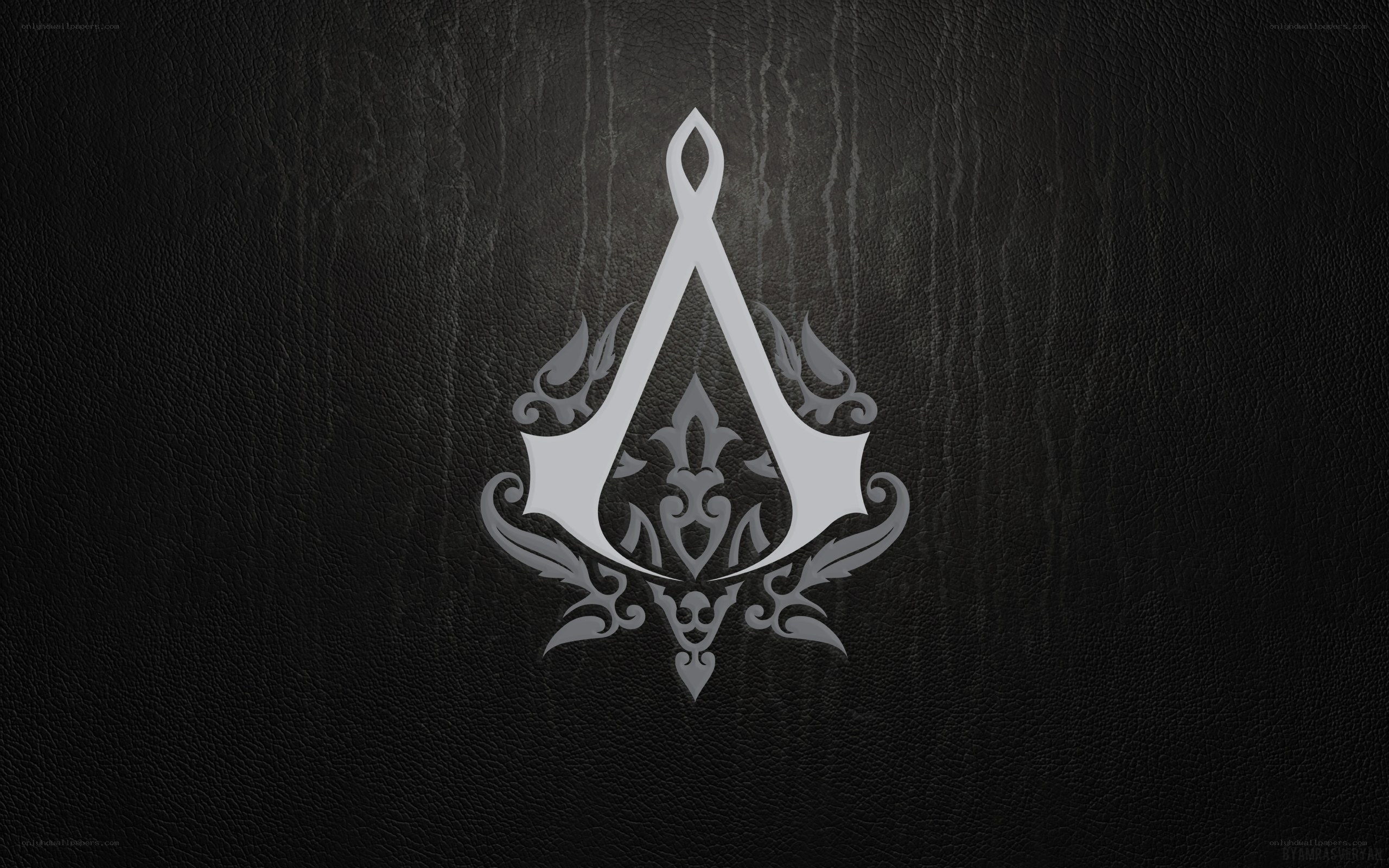 Assassin's Creed logo on leather