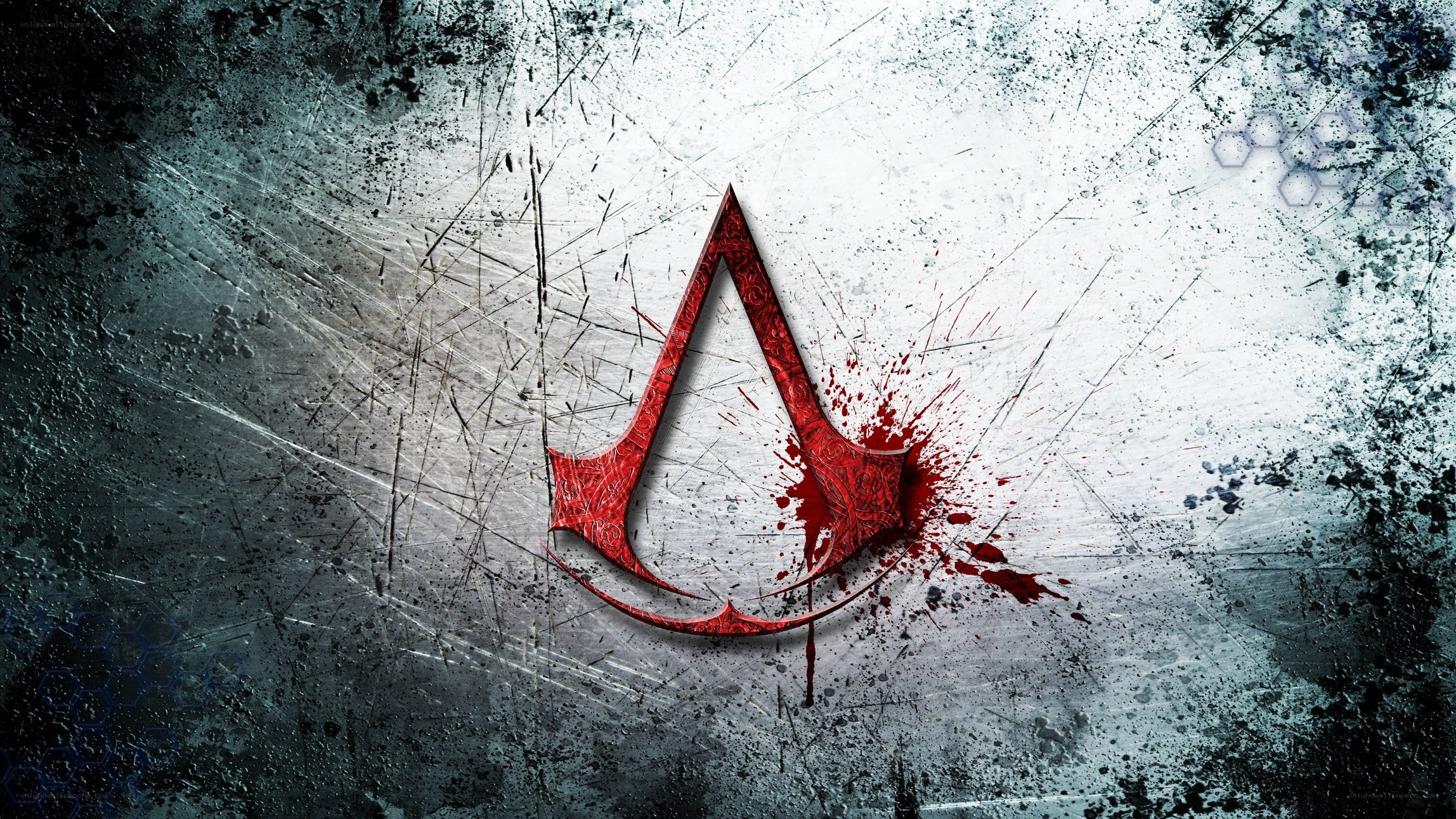 Assassin's Creed logo on metal