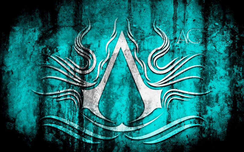 Assassin's Creed Logo — Teal, Dark