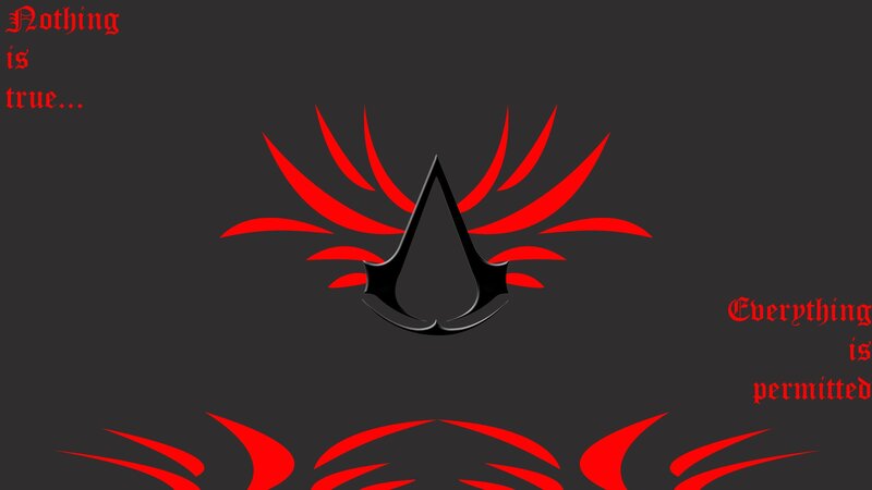 Assassin's Creed logo with motto