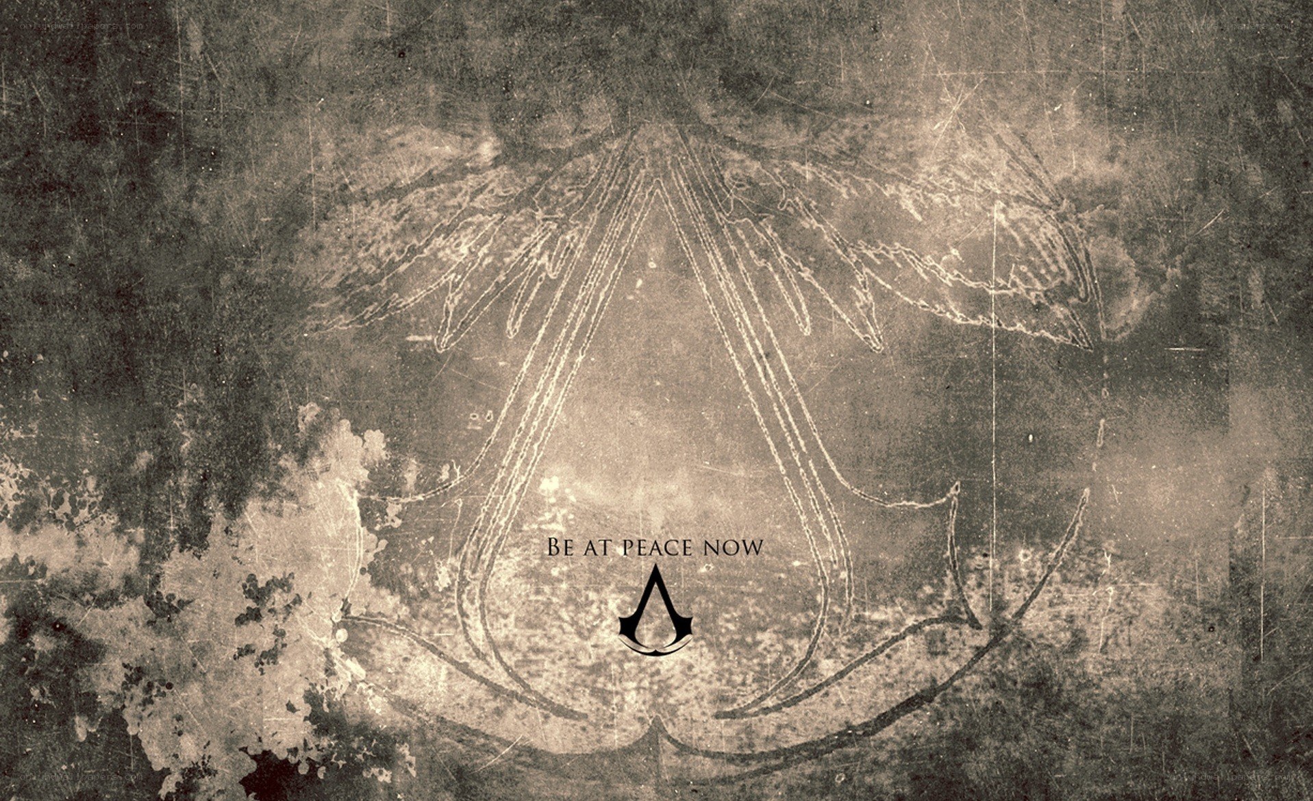 Assassin's Creed logo with quote