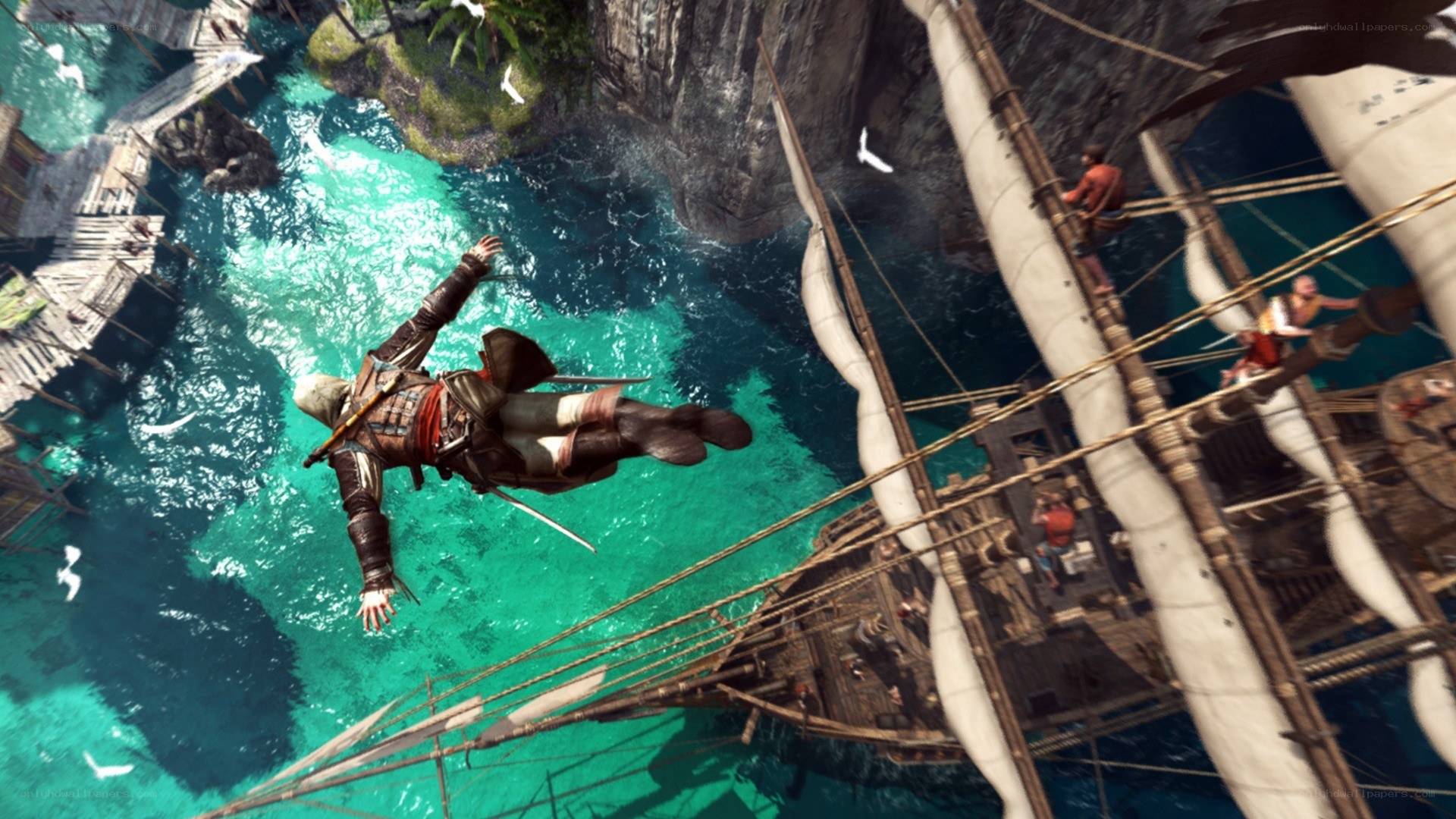 assassin's creed piracy scene