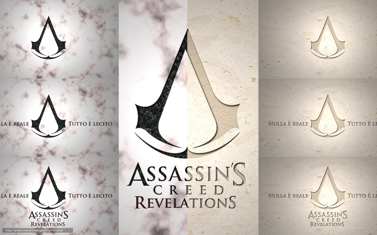 Assassin's Creed Revelations logo collage