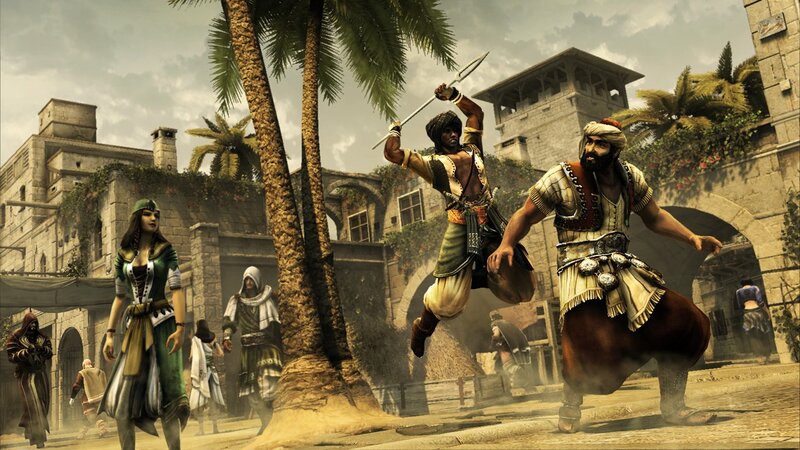 Assassin's Creed scene in market