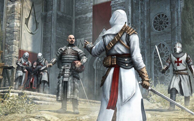 Assassin's Creed scene with Templars