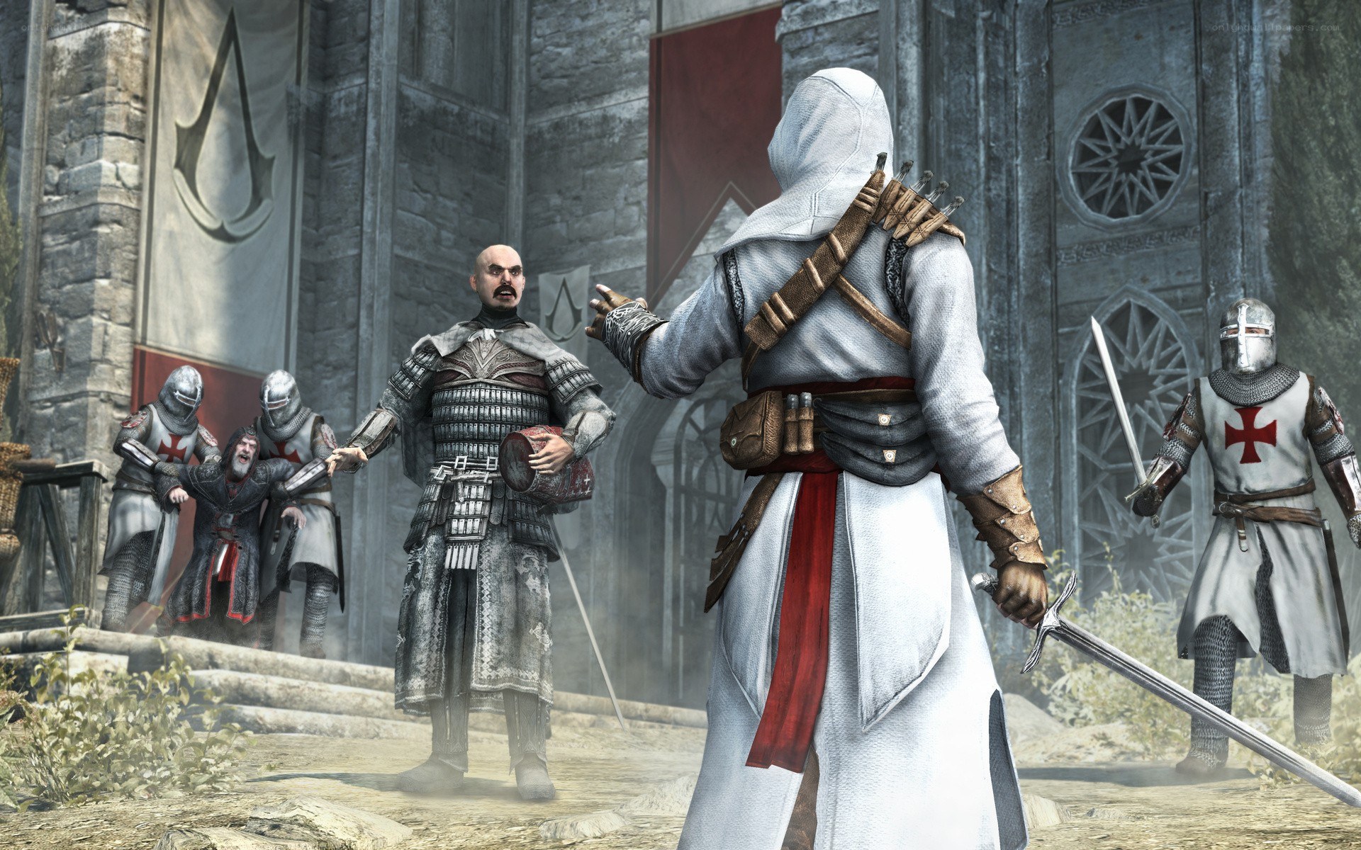 Assassin's Creed scene with Templars