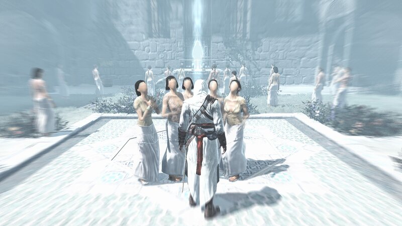 Assassin's Creed scene with women