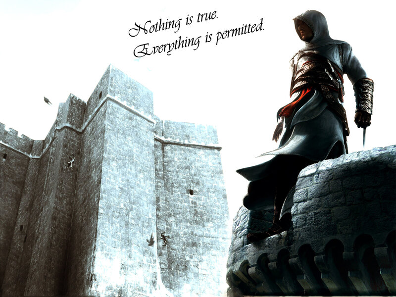 Assassin Standing on Wall