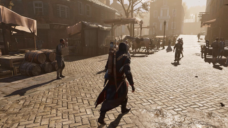Assassin Walking on Street