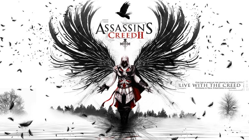 Assassin with Black Wings — Dramatic, Digital Art, Bird