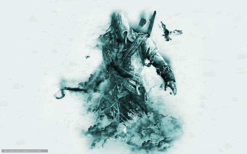Assassin with Bow and Arrow — White