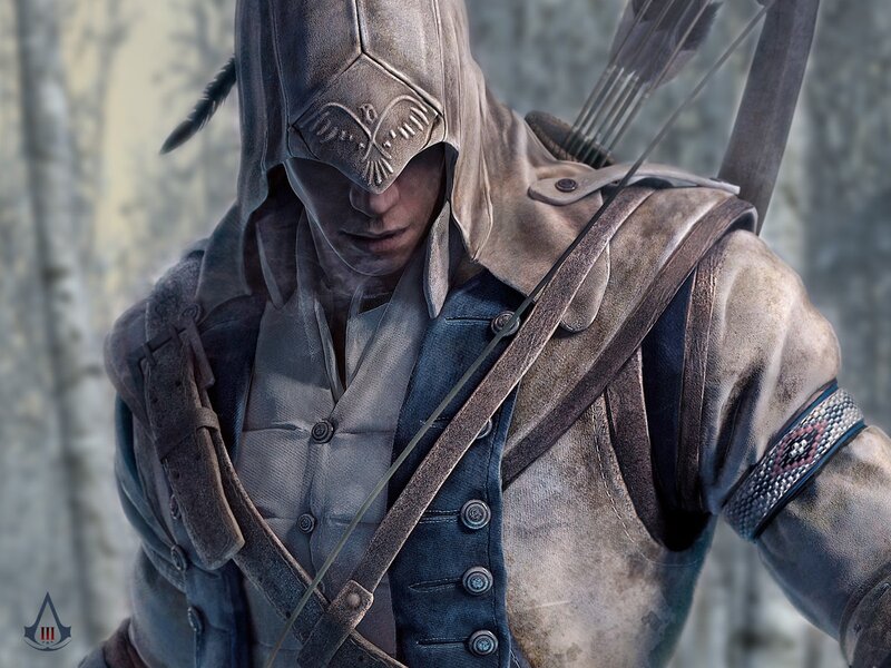 Assassin with Bow and Arrows — Gray