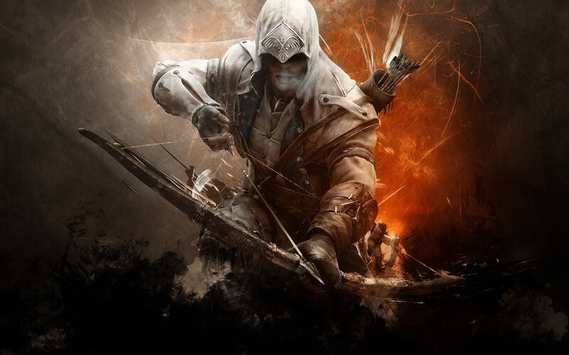 Assassin with Bow — Brown, Dramatic