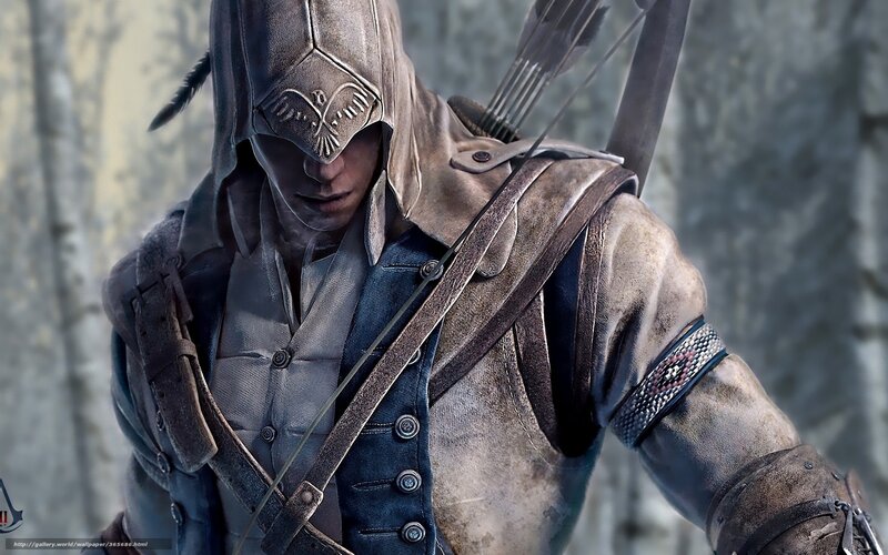 Assassin with Bow — Brown, Serious