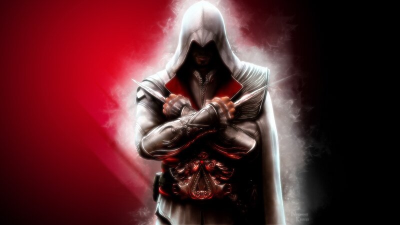 Assassin with Dual Blades — Red