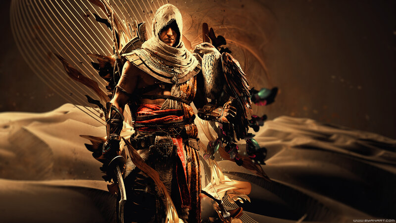 Assassin with Falcon