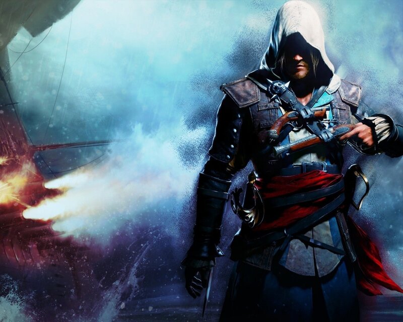 Assassin with Gun — Blue