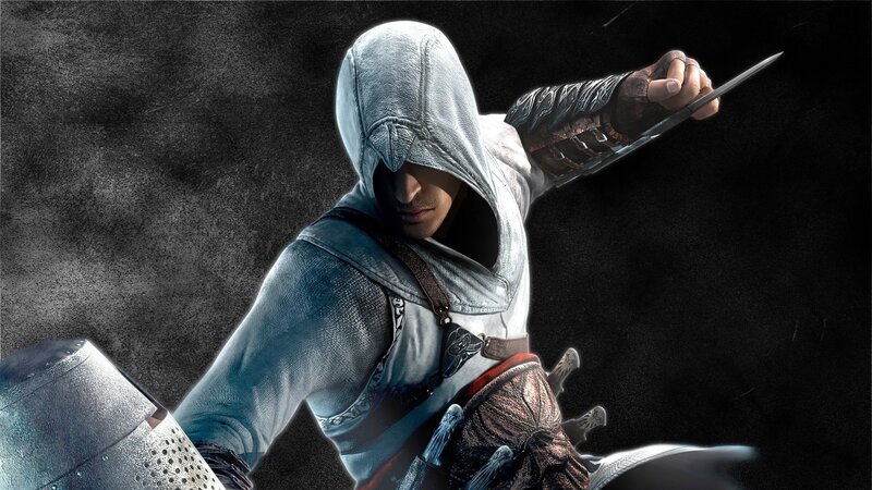 Assassin with Hidden Blade — Black, Dramatic, 3d Render