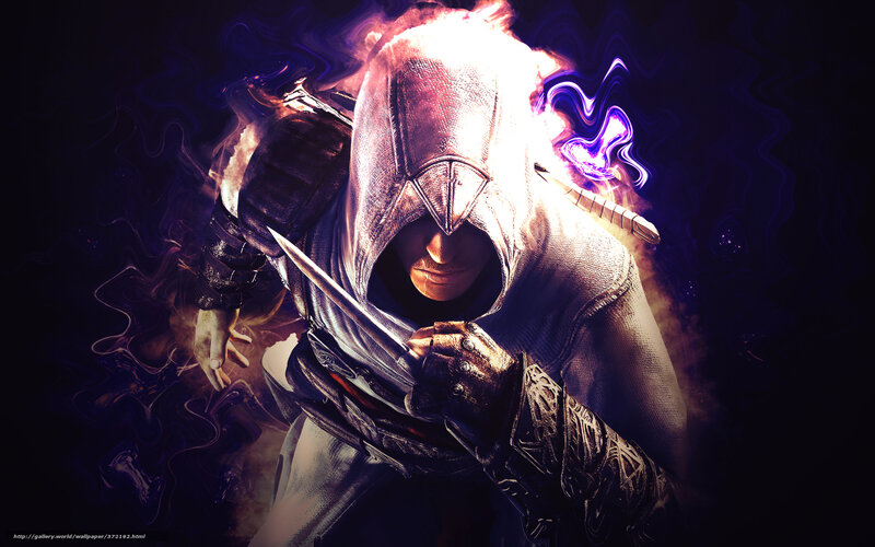 Assassin with Hidden Blade — Black, Dramatic, Night