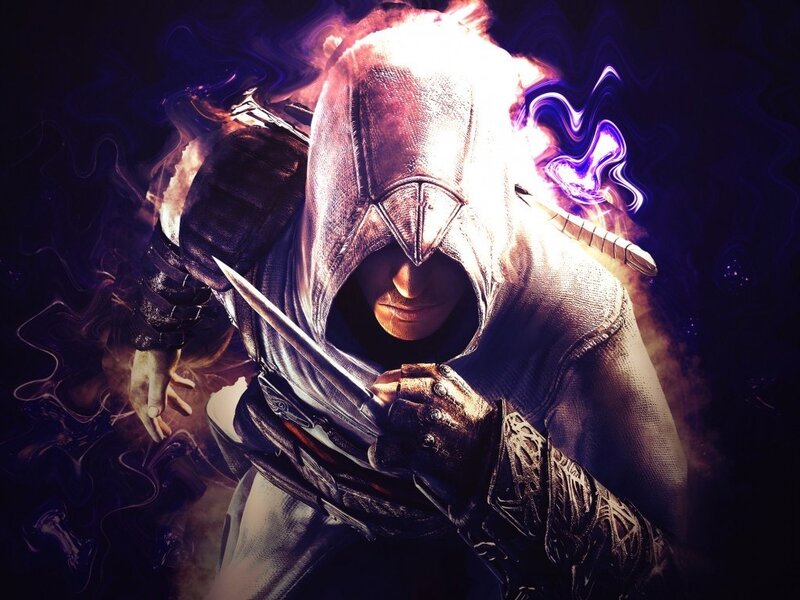 Assassin with Hidden Blade — Black