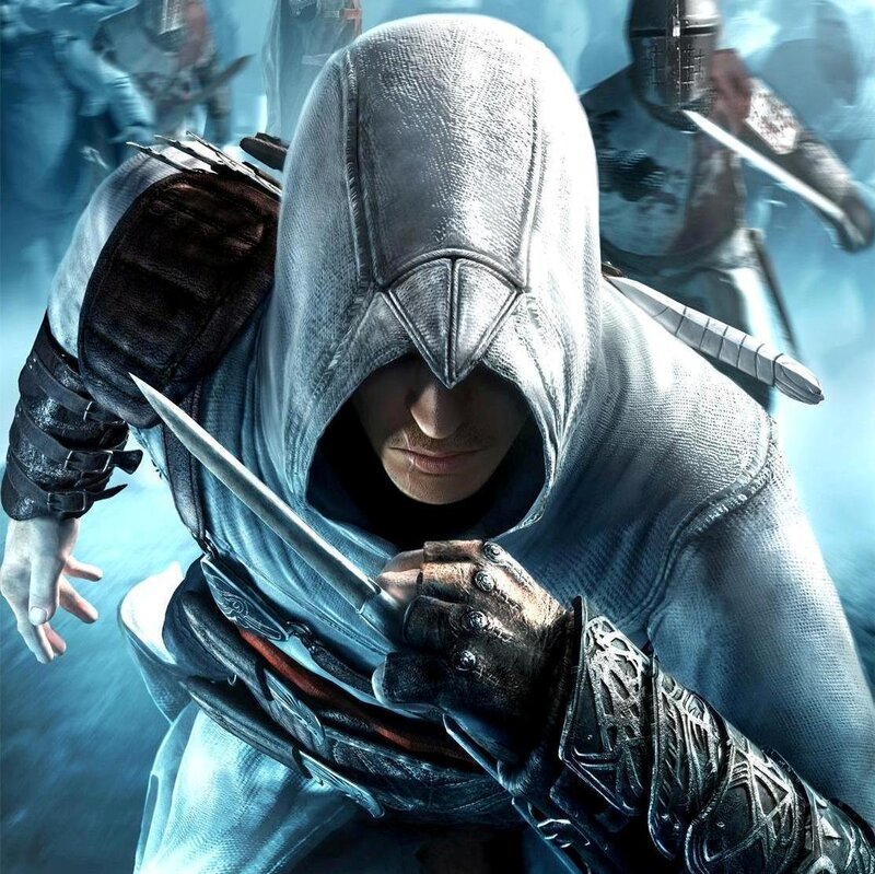 Assassin with Hidden Blade — Gray