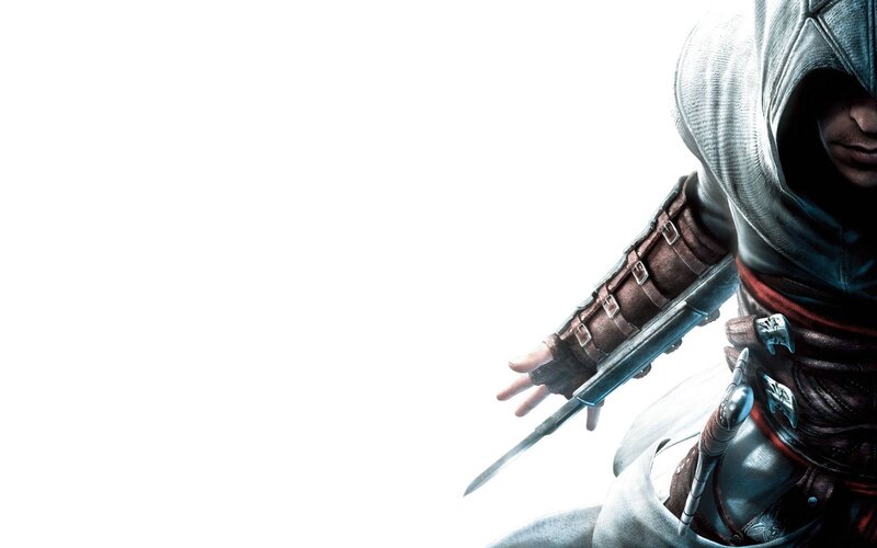Assassin with Hidden Blade — White, Dramatic, 3d Render, Hidden Blade