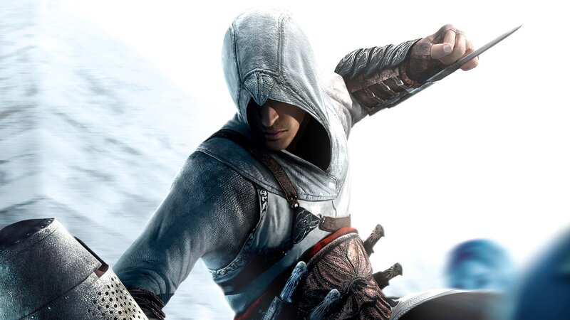 Assassin with Hidden Blade — White, Dramatic, 3d Render