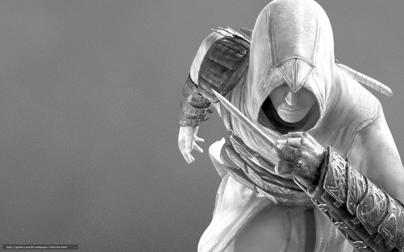 Assassin with Hidden Blades — Black, Dramatic, 3d Render