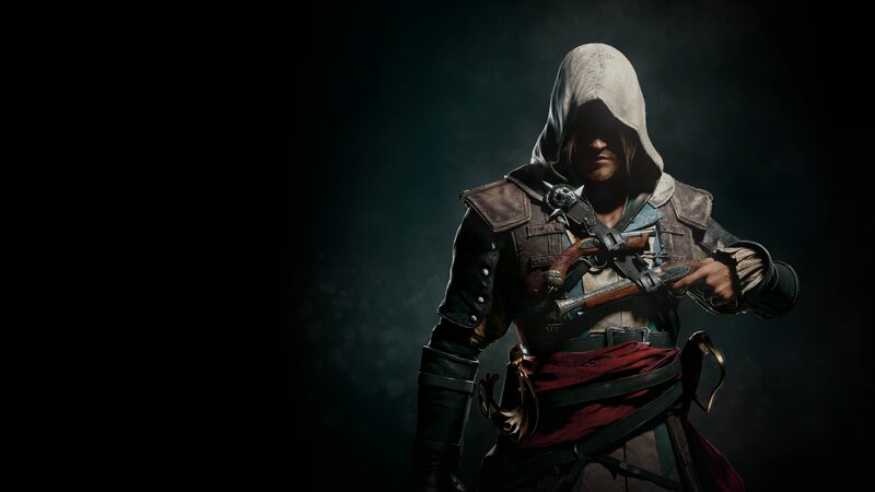 Assassin with Pistol — Black