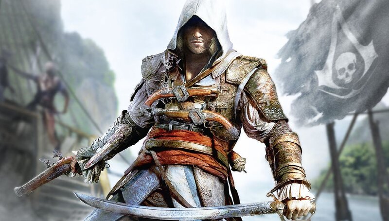 Assassin with Sword and Pistols