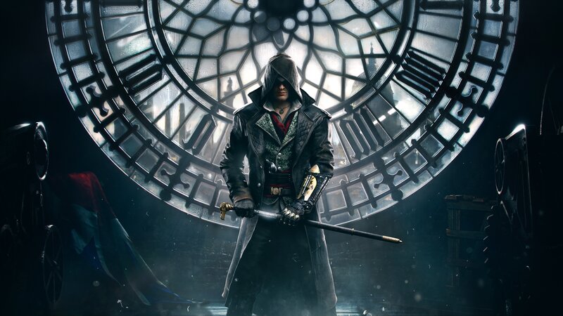 Assassin with Sword — Black