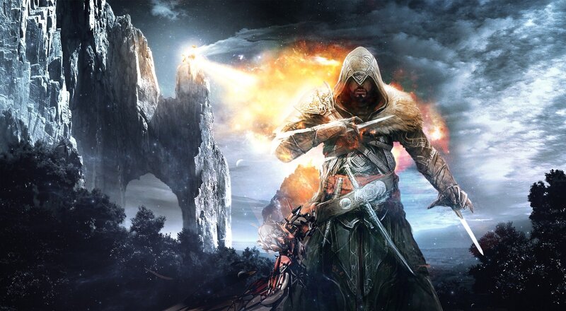 Assassin with Swords