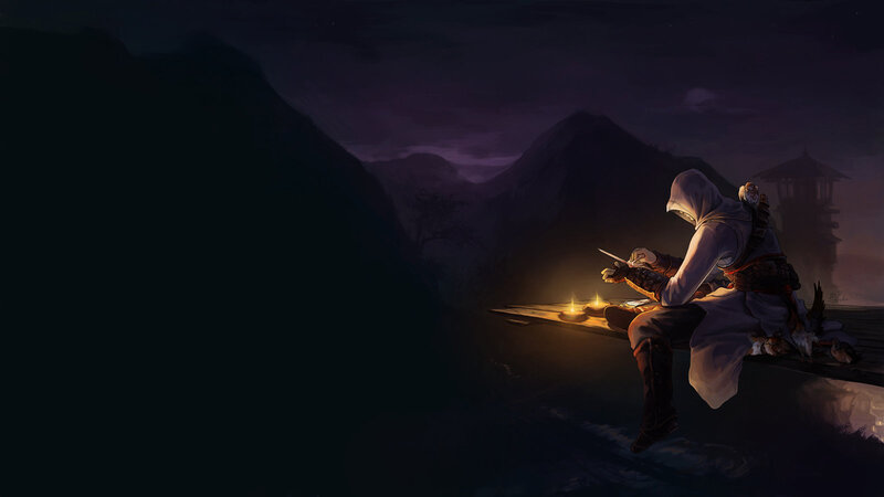 Assassin Writing at Night