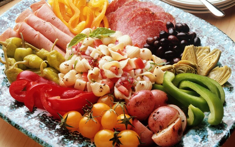 Assorted antipasto platter