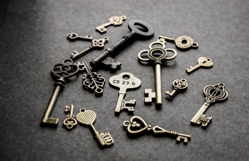 Assorted Antique Keys