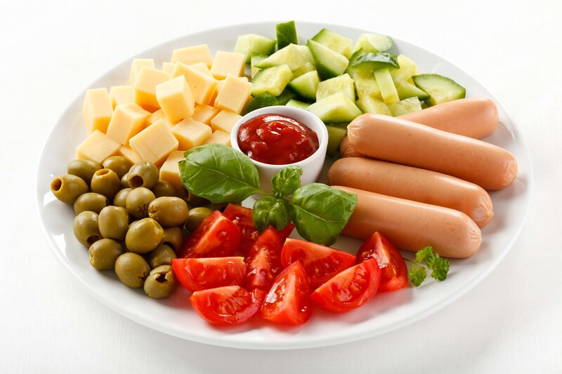assorted appetizers on a plate
