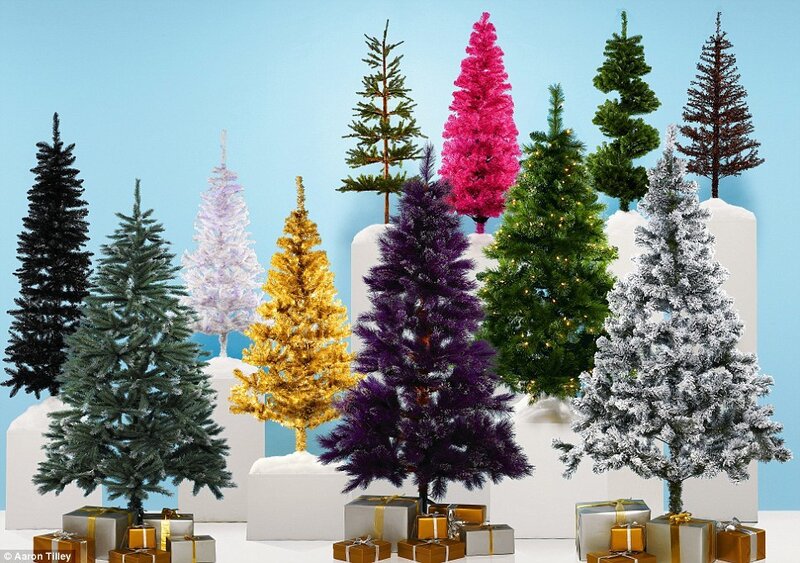 Assorted Artificial Christmas Trees
