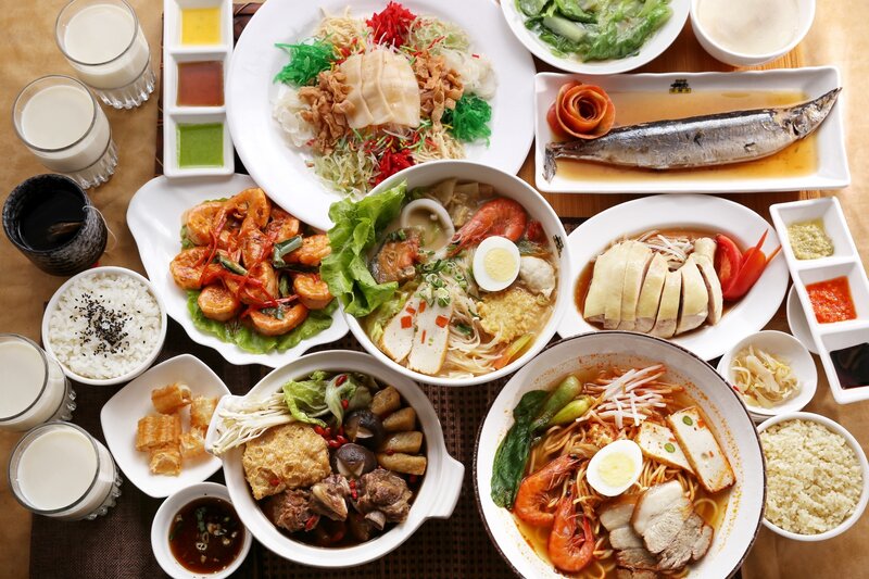 Assorted Asian Dishes
