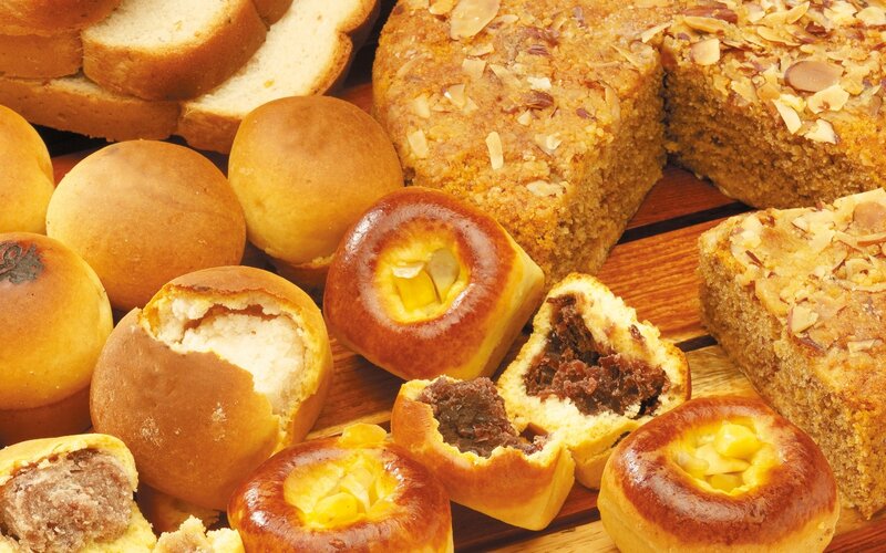 Assorted Baked Goods — Brown, Appetizing, Photograph, Bread, Cakes