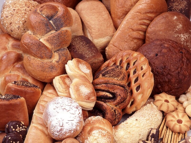 Assorted Baked Goods — Brown, Appetizing, Photograph, Bread, Pastries