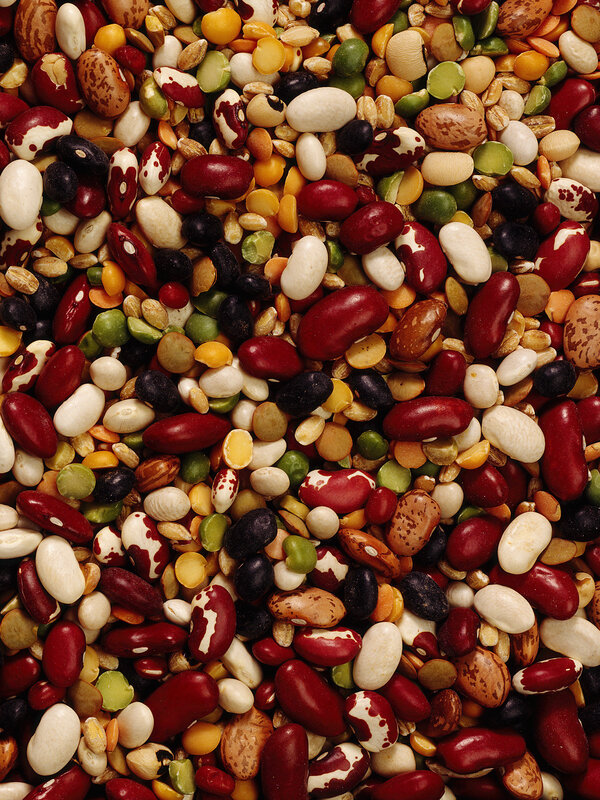 assorted beans and legumes