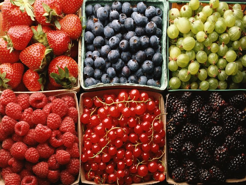 Assorted Berries in Containers