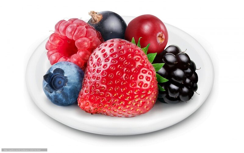 assorted berries on a plate