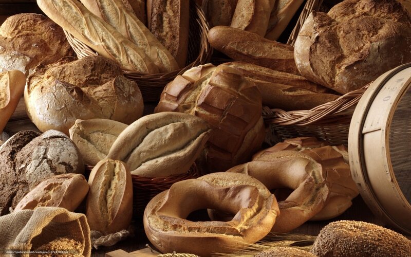 Assorted Bread Loaves — Brown, Warm, Photograph, Basket, Sieve