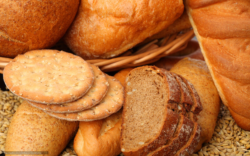 Assorted breads and crackers