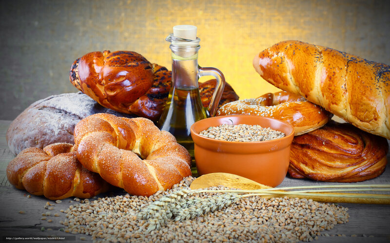 Assorted Breads and Grains — Brown, Warm, Photograph, Olive Oil