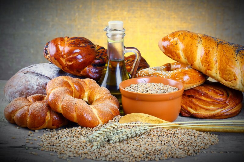 Assorted Breads and Grains — Brown, Warm, Photograph